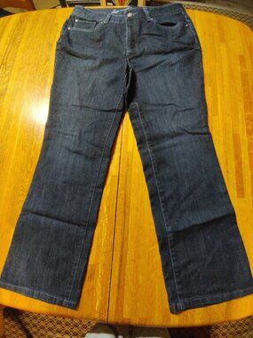 Christopher and Banks stretch dark wash jeans women's 10 short 32 by 28